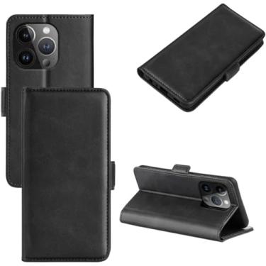 Imagem de Capa Capinha Carteira Preta Com Porta Cartão Compatível Com iPhone 16, 16 Plus, 16 Pro, 16 Pro Max - (Hard Glass Store) (iPhone 16 Plus (6.7))