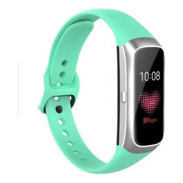 Imagem de Pulseira Silicone Para Galaxy Fit Sm-r370 - Verde água - T-Shirck