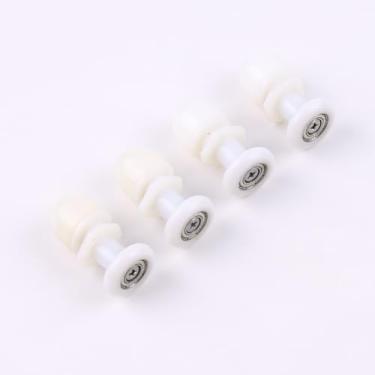Imagem de 4 peças/conjunto de roldanas de porta de chuveiro para box de chuveiro, cabines de chuveiro de nylon, gabinetes de cabine de vapor (23 mm)