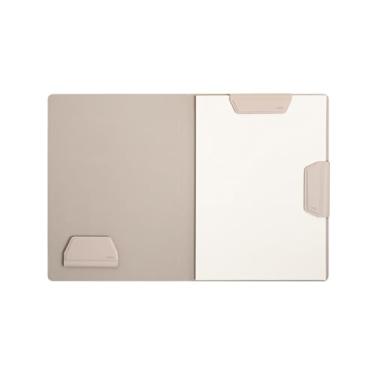 Imagem de LHiDS Organizador criativo magnético de retomar de carteira de negócios, pasta A4 com prancheta, clipe de papel, bloco de escrita, suporte de caneta/cartão, fecho magnético para trabalho, escola e