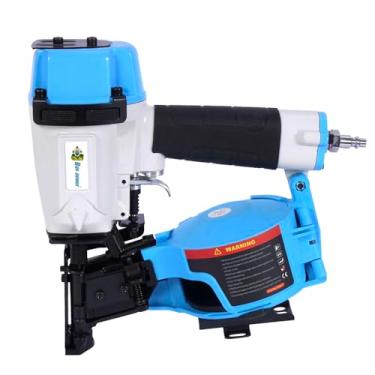 Imagem de Pistola de pregos para telhados estilo Honduras, pregos de bobina de 15 graus CN45N de 15 graus, pregos de bobina de 120 peças de capacidade de carga