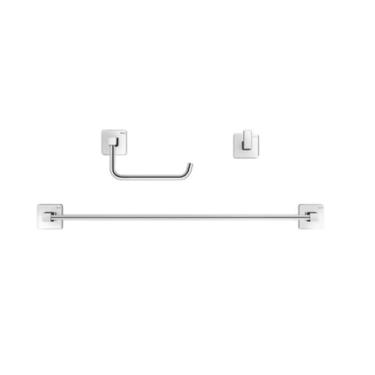 Imagem de Kit de Acessórios Trip 3 Peças Cromado Docol