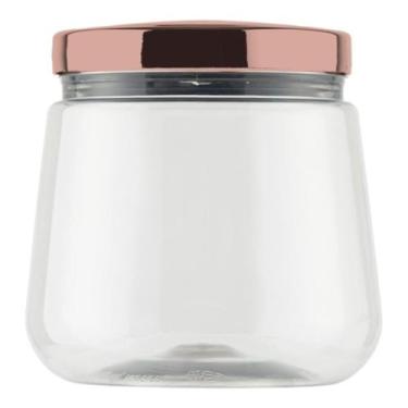 Imagem de Potes Plástico Tampa Rose 1,2l Bolachas Biscoito - bandeirante