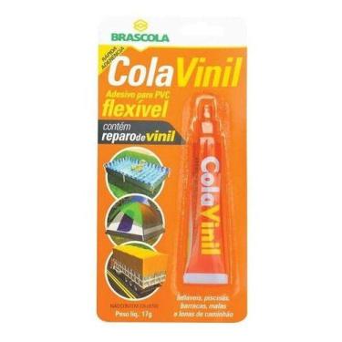 Imagem de KIT 2 Cola Vinil P/ Pvc FlexívelBoia Barraca Piscina 17g - BRASCOLA