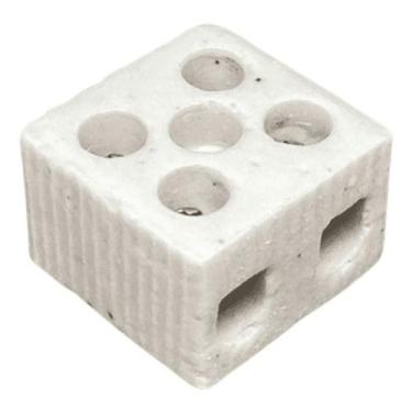 Imagem de kit 10 Conector Porcelana / Cerâmica P Fios Chuveiro 6mm - INTERNEED