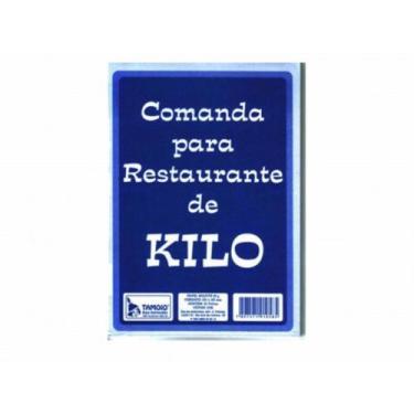 Imagem de Bloco Comanda para Restaurante de Kilo cod1058 100x145mm 50folhas - ta