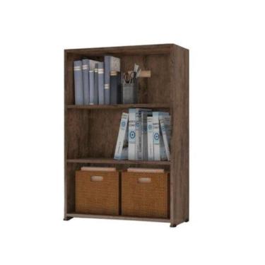 Imagem de Armario Escritório Multiuso Livreiro 2 Prateleiras Faroe - Bela Casa M