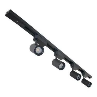 Imagem de Kit Trilho Eletrificado Com 4 Spots Led 7w  - Bela Home, Preto (BRANCO