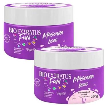Imagem de Kit 2 mascara fun limpeza cabelos liso 250 g bio extratus - BIOEXTRATU