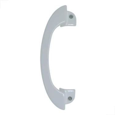 Imagem de Puxador Arco 250 Alumínio Esquadria Para Porta Portão Branco - Udinese