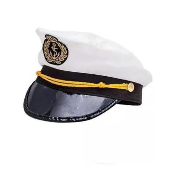 Imagem de Chapéu Marinheiro Quepe Boina Capitão Fantasia Festa Carnaval - Lynx P