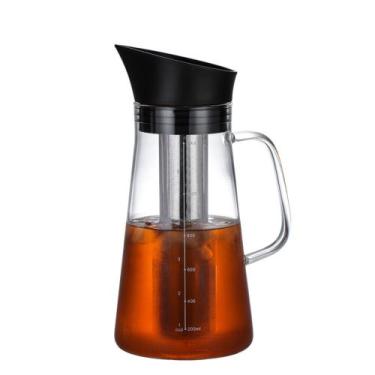 Imagem de Jarra Com Cafe Infusor E Tampa Cold Brew Borossilicato 1,2l - RALEO