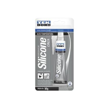 Imagem de Silicone Tekbond Alta Temperatura Cinza 050G Blister