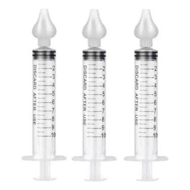 Imagem de Seringa Aspirador Nasal Para Bebê Com Ponta De Silicone 3und - Sea Sal