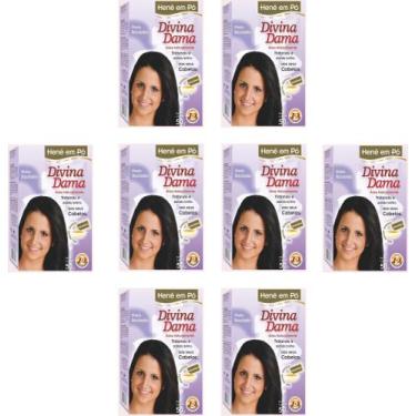 Imagem de Hene em Po Divina Dama 08x50gr Jaborandi ( Cores: Incolor, Chocolate, 