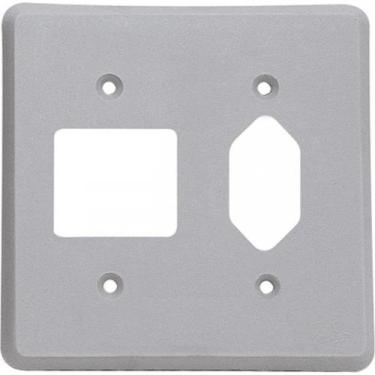 Imagem de Placa Perlex 4X4 (2 Saida+Tomada) 13Pl2/1T