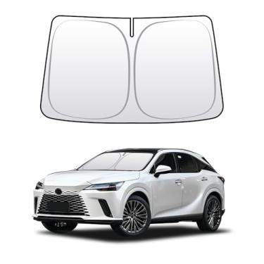 Imagem de Para RX350 RX350h RX450h RX500h ALA10/ALH10 2023-presente Para-brisa Para-brisas Capas de Janela Frontal Protetor de Viseira de Sol Blocos Dobráveis Raios UV Protetor Solar para RX 350 Acessórios (RX