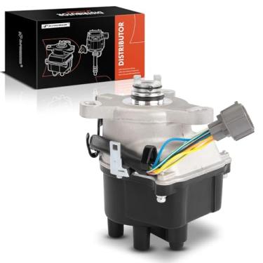 Imagem de A-Premium Distribuidor de ignição compatível com Honda CR-V CRV 1997-1998 L4 2.0L, tampa preta e kit de rotor