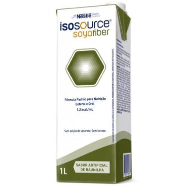 Imagem de Isosource Soya Fiber 1 Litro Nestlé Dieta Nutrição Clínica Enteral Ora