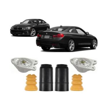 Imagem de 2 Coxim + Batente Coifa Traseiro Bmw 435i 2013 2014 2015 - QualyKits