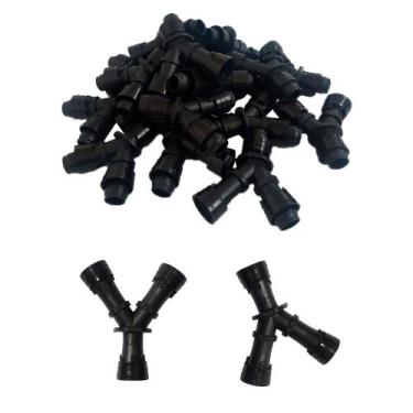 Imagem de 5 Uniões Y 16mm Anel 6 Pontas - Mangueira Gotejadora - Implebras