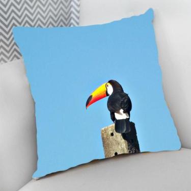 Imagem de Almofada Decorativa Cheia c/ Zíper 40x40 Animais Exóticos Selvagens - 