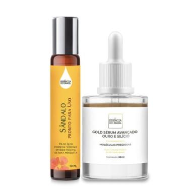 Imagem de Kit Firmeza de Pele: Sérum com Ouro + Óleo Sândalo - Essência do Brasi