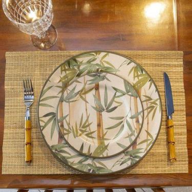 Imagem de Sousplat Jogo Americano 6 Lugares Em Junco 30cmx40cm - Decore Fácil Sh