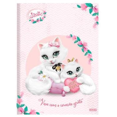 Imagem de Caderno Brochurão Grande Pautado Sissi Capa Dura 80 Folhas - São Domin