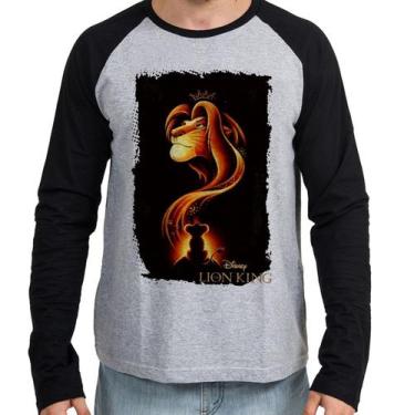 Imagem de Camiseta Manga Longa blusa Rei Leão Mufasa Simba - Empório Dutra, M  a