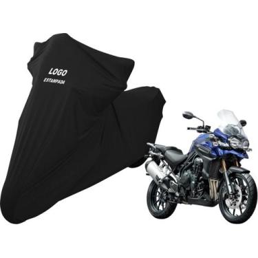 Imagem de Capa Sob Medida De Tecido Para Moto Triumph Tiger 1200 - Mz, Preta