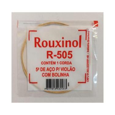 Imagem de Corda Avulsa Lá Com Bolinha Para Violão 5ª Aço Rouxinol R505