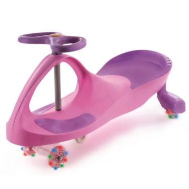 Imagem de Triciclo Carrinho De Rolima Zippy Car Rosa Com Luz Ate 100 Kg Divertid