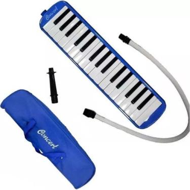 Imagem de Escaleta Concert by Strinberg M32 de 32 Teclas Azul c/ Bag, M32, Azul,