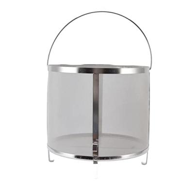 Imagem de Filtro de Lúpulo de Cerveja, Filtro de Cerveja de Aço Inoxidável Com Suporte para Vinho de Cerveja Caseiro