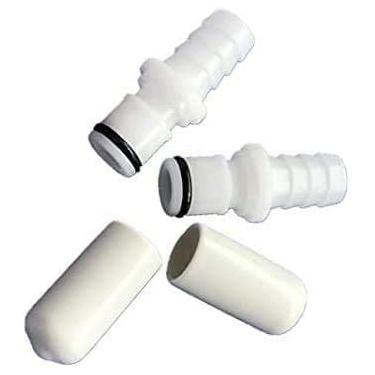 Imagem de Substitua 2 conectores machos M236 de substituição + 2 tampas para teste de vazamentos de câmara de ar da cama do número do sono