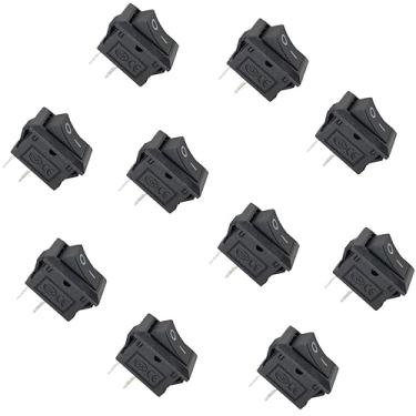 Imagem de Interruptor basculante, liga/desliga 2 pinos para Arduino, ESP32, ESP8266, Raspberry Pi, 10 peças
