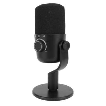 Imagem de Microfone Condensador USB Dinâmico para Jogos Microfone de Gravação de Transmissão Ao Vivo Com Luzes Multicoloridas, Controle de Volume, Chip HIFI, Microfone de Estúdio de Metal