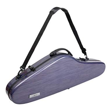 Imagem de Aileen Estojo rígido para violino CSV-F18 4/4 de luxo com suspensão higrômetro, roxo