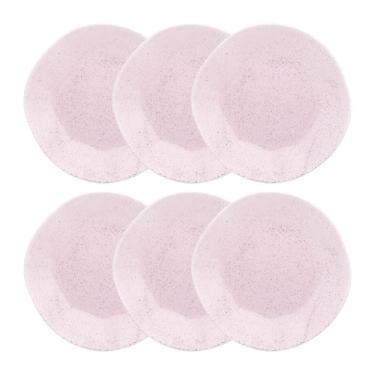Imagem de Conjunto 6 Pratos Raso 27,5 cm Ryo Pink Sand Porcelana Oxford