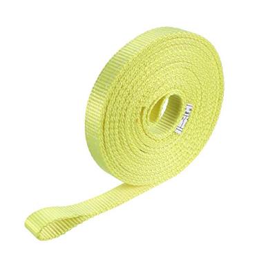 Imagem de uxcell Correia de elevação de 2,5 cm x 3,5 m, capacidade de 997 kg, olho a olho para mover reboque e içamento de engrenagem de trabalho