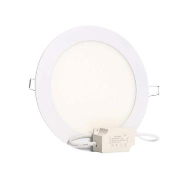 Imagem de Plafon Led 12w Frio Redondo Embutir - Margirius, branco
