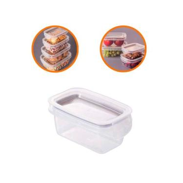 Imagem de Pote Porta Mantimentos Hermético Empilhável 175 Ml  Frutas - Plasútil