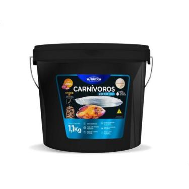 Imagem de Ração Para Peixes Carnívoros De Superfície M Nutricon 1,1kg