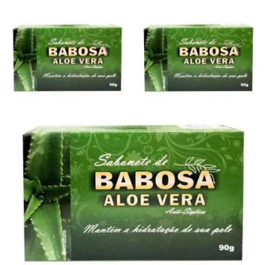 Imagem de 1 Sabonete em barra de babosa aloe vera anti septico 90g bionature