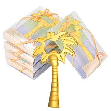 Imagem de YKLIGTN 50Pcs Abridores De Garrafas De Coco Para Lembrancinhas De Casamento, Chá De Panela Havaiano Ou Presentes De Festa De Chá De Bebê Para Convidados A Granel (Dourado)