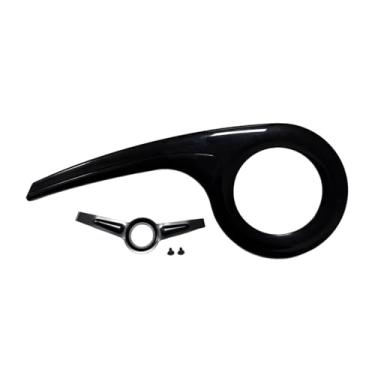 Imagem de YIJU Tampa da corrente de bicicleta 46T-52T Partes de bicicleta universal para andar de bicicleta de bicicleta de bicicleta, Preto