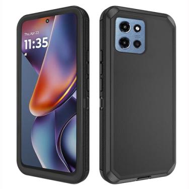 Imagem de Asuwish Capa de celular para Motorola Moto G 5G 2025 capa de celular híbrida robusta à prova de choque rígida protetora à prova de quedas de corpo inteiro acessórios móveis resistentes G5G 5 G