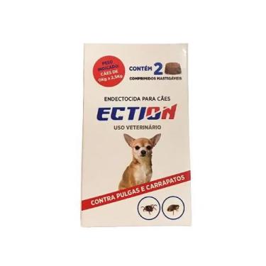 Imagem de ECTION  Anti Pulgas e Carrapatos para Cães de 0kg a 2,5kg Caixa com 2 