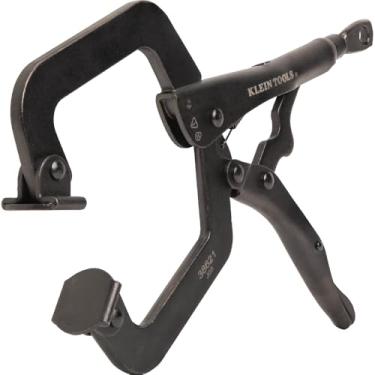 Imagem de Klein Tools Alicate de travamento 38621 C-Clamp com garras giratórias, botão intuitivo para polegar, braçadeira ajustável para casa, loja, marcenaria, 22 cm